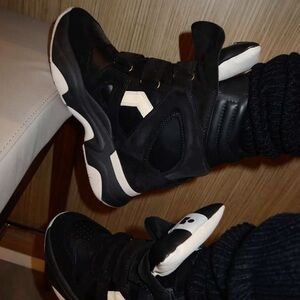 Black and White Isabel Marant Sneakers